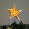 thumbnail image 4 of 10" Lighted Amber and Gold Crystal Star Christmas Tree Topper - Clear Lights, 4 of 4