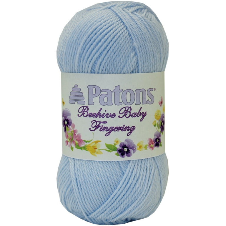 Beehive Baby Fingering Yarn Bonnet Blue Pk 6 Patons