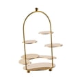 thumbnail image 3 of GUOOL Cupcake Display Rack Centerpiece Multi-layer Dessert Stand for Home Cafe Bar Gold, 3 of 9