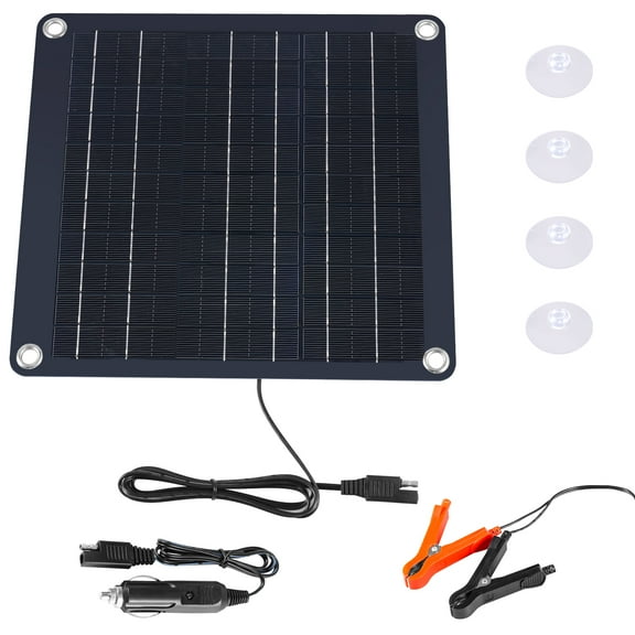 Solar Battery Charger Versatile Wireless Mini Solar Panel Set High Efficient Sturdy Battery Maintainer Trickle Charger Kit for Outdoor