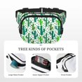 thumbnail image 5 of Kdxio Cactus 1 Crossbody Double Layer Waist Bag Belt Bag for Unisex Fanny Pack Fashion Waist Packs for Hiking Running Shopping Traveling, 5 of 9
