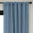thumbnail image 2 of HPD Half Price Drapes Denim Faux Linen Room Darkening Curtains for Bedroom & Living Room Curtains (1 Panel), Door & Window Curtains 108 inches long, Rod Pocket Curtains & Drapes, 50W X 108L, 2 of 11
