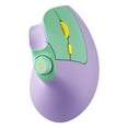 thumbnail image 1 of Mouse seenda ergonómico recargable, vertical, inalámbrico, morado, 1 of 8