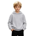 thumbnail image 3 of Likimi Toddler Kids Girls Hoodies Solid Color Hooded Sweatshirt For Girls Long Sleeve Loose Fit Casual Soft Pullover Size 13-14 Years, 3 of 7