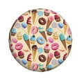 thumbnail image 4 of Spare Tire Cover, Lollipop Cone Donut Prints Wheel Cover Tire Covers For Trailers Car Truck Camper Universal Tire Covering Fits Diameter14"-17", 4 of 4