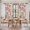 Beige, variant on Watercolor Floral Kitchen Curtains 63 Inch Length, Retro Botanical Flowers Leaves Spring Beige Tiers Curtains for Living Room Berdoom, Light Filtering Drapes Window Treatment 2 Panels 42"Wx63"L