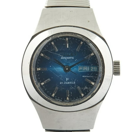 Pre-Owned Seiko Cosmo Star V2 Watch Automatic Blue Dial Stainless Steel Women's SEIKO (Fair)