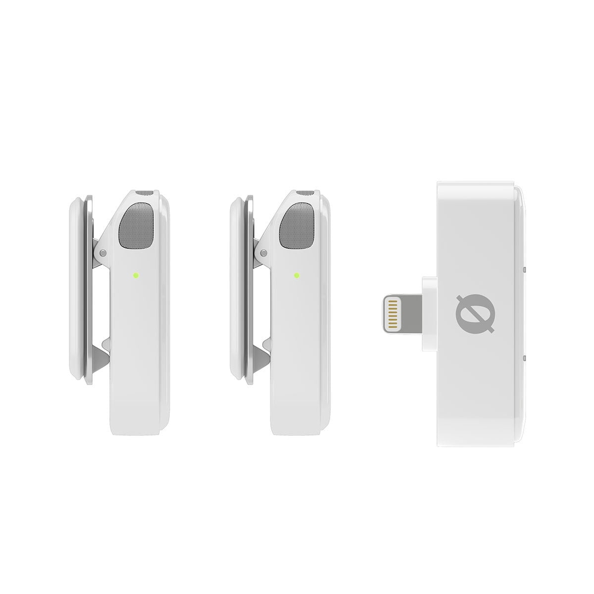 Rode Wireless Micro Ultra-Compact 2-Person Digital Wireless Microphone System with Lightning Connector, White, Bundle with Wall Charger