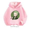 thumbnail image 4 of Sudadera con capucha de Anime One Pieces, ropa para niños, ropa para primavera y otoño para niñas, sudadera con dibujos animados de Luffy Zoro, traje para adolescentes, camisetas con capucha de Sonic, 4 of 5
