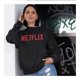thumbnail image 4 of Sudadera Fan Army Netflix Talla G  Negro, 4 of 4