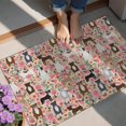 thumbnail image 4 of Boston Terrier Dogs with Pioneer Flower Door Rugs,Washable Non Slip Door Mats Indoor,Decorative Door Mats,Entry Mat Indoor for Entrance,Bedroom,Kitchen,Bathroom,20"x32", 4 of 6