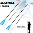 thumbnail image 4 of Carbon SUP Paddles 3 count Adjustable Stand Up Paddle Board Paddles Lightweight Carbon Fiber Shaft Floating Portable Paddle Oar, Blue, 4 of 6