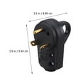 thumbnail image 4 of VORALYN RV Plug 30 Amp RV Replacement Male Plug 3-prong RV Plug with Handle US Plug, 4 of 7