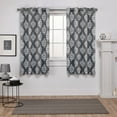 thumbnail image 5 of Exclusive Home Medallion Room Darkening Blackout Grommet Top Curtain Panel Pair, 52"x108", Taupe, 5 of 5