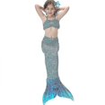 thumbnail image 2 of Ensemble Bikini Queue de Sirène pour Filles Enfants Maillot de Bain, 2 of 4