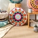 thumbnail image 4 of Funda de Cojín de puf bohemio Sunnimix Mandala decorativa 45cm Rojo Naranja Blanco, 4 of 8