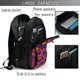 thumbnail image 4 of Balery Skull Mochila con carga USB para hombre y mujer - Mochila impermeable y antirrobo para laptop con puerto USB para viajes, trabajo, 4 of 7