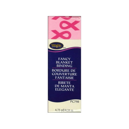 Wrights Blanket Binding Poly 4.75yd BCA Multi Pink