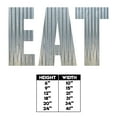 thumbnail image 2 of EAT Metal Letters Corrugated Galvanized Metal Word Business Sign Home Décor Kitchen Pantry Dining Room Restaurant Decorations (20 Inch), 2 of 5