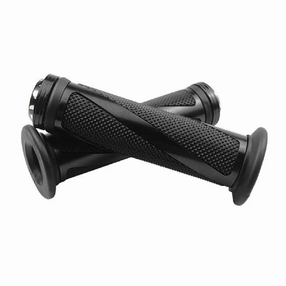 General Motorcycle Handle Grips Aluminum & Rubber Cushioned for Long Rides