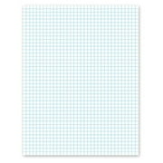 20lb Quadrille Pad w/4 Squares/Inch- Ltr- White- 1 50-Sheet Pad