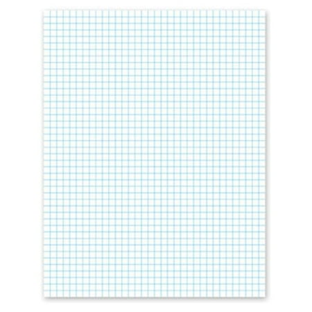 20lb Quadrille Pad w/4 Squares/Inch- Ltr- White- 1 50-Sheet Pad