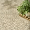 thumbnail image 4 of Nourison Home Tulum 9' x 12' Cream Outdoor Rug, 4 of 11