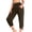 A01_Brown, variant on pbnbp Women's Plus Size Cotton Linen Solid Pockets Drawstring Capri Pants, Capris for Women