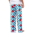 thumbnail image 5 of Peanuts Pajama Pants Adult Fit Snoopy and Woodstock Doghouse Checker Print Sleep Lounge Bottoms, 5 of 6