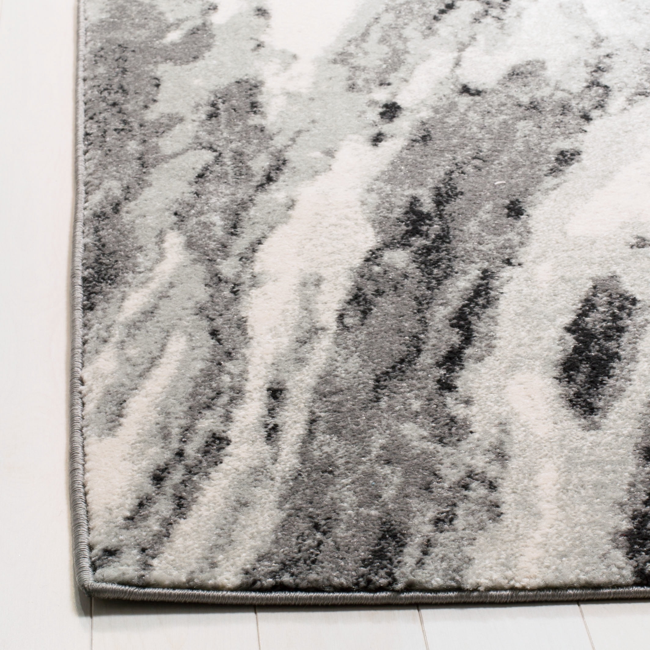 SAFAVIEH Evoke Lilibeth Abstract Area Rug, Ivory/Gray, 4' x 6'
