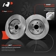 thumbnail image 5 of A-Premium 12.56 inch (318.9mm) Front Vented Disc Brake Rotors + Ceramic Pads Kit Compatible with Select Toyota and Lexus Models - Highlander 06-07, RX330 04-06, RX350 07-09, RX400h 06-08, 6-PC Set, 5 of 8