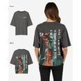 thumbnail image 2 of G West Womens Oversized World Wide Chain Tee Cream Size- Small, 2 of 5