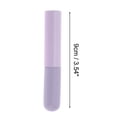 thumbnail image 2 of Unique Bargains 1 Pc Durable Lip Brush with Lid for Business Travel Purple Silicone Aluminum Tube ABS, 2 of 5