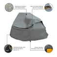 thumbnail image 5 of Modern Leisure Garrison Waterproof Zero-Turn & Riding Lawnmower Cover, 82"L x 50"W x 47"H, Gray, 5 of 14