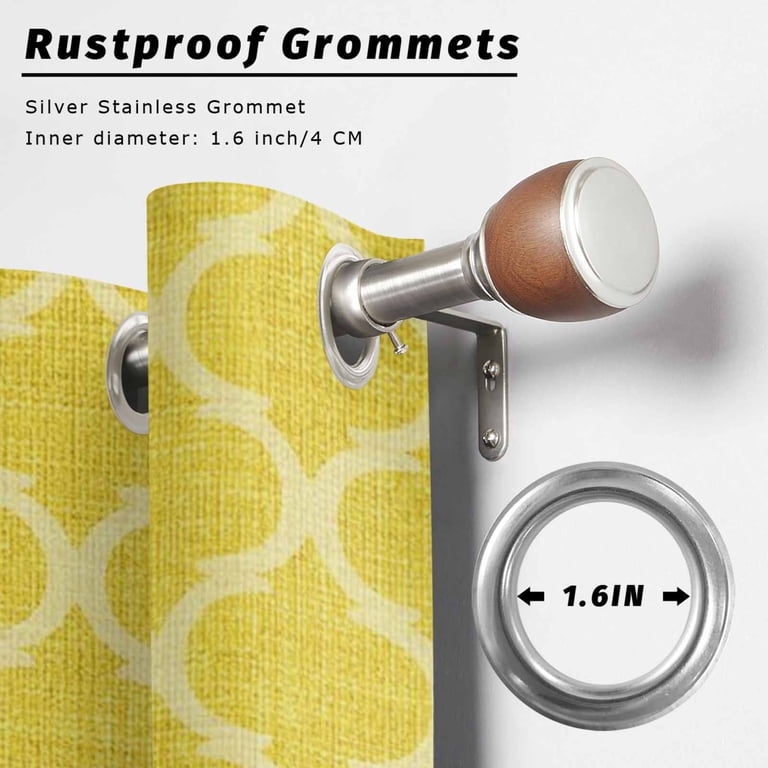 1 Panel Outdoor Curtains for Patio Waterproof 54