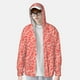 thumbnail image 2 of Fotbe Red Pretty Flowers Chaqueta con Protección Solar UPF 50+ para Hombre y Mujer, Camisa con Capucha y Bolsillos-Large, 2 of 7