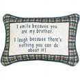 thumbnail image 2 of Manual I Smile I Laugh/Brother 12.5 x 8.5-Inch Decorative Throw Pillow, 2 of 2