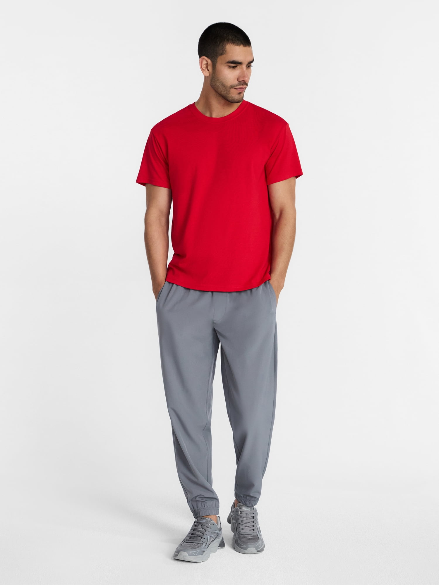 Athletic Works Men's and Big Men's Tri Blend Tee, Sizes XS-4XLT