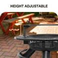 thumbnail image 5 of Bestier 47" Fire Pit for Outside Wood Burning, Extra Large Barbecue Pit with Cooking Grill Grate, Patio Round Metal Fireplace for Camping, Backyard, Bonfire Picnic Party, Christmas Style, 5 of 8