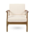 thumbnail image 7 of Giancarlo Acacia Wood Outdoor Club Chair, Teak, Cream, 7 of 7