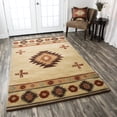 thumbnail image 4 of Alora Decor Ryder 8' Round Tribal Khaki/Brown/Burgundy/Sage Hand-Tufted Area Rug, 4 of 5