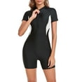 thumbnail image 1 of Swimwears Rash Guards Product Title Women's Short Sleeve Rash Guard Swimsuit Printed Zipper Surfing Swimsuit Bathing Suit Category Swimwears Rash Guards, 1 of 8