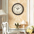 thumbnail image 5 of Geevon Vintage Wall Clock, Silent 18" Non Ticking Retro Round Clock Quartz Decorative Battery Operated Wall Clock for Kitchen, Office, Classroom, Bedroom, Living Room Decor, 5 of 9