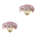 thumbnail image 4 of Naiovety Flores artificiales de hortensia, ramas de seda de calidad, decoración para fiesta de boda, bricolaje, guirnalda de simulación, Violeta 2piezas, 4 of 6
