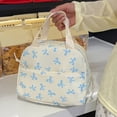 thumbnail image 5 of CUZIBR Large Capacity 3 Piece Backpack For Kids Cute Floral Bow Print School Backpack With Lunch Tote Bag Pencil Case Bookbag For Teen Girls Students Daily School Travel, 5 of 9