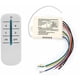 thumbnail image 1 of Sincero Interruptor de control remoto inalámbrico de 4 vías Módulo transmisor receptor de pared digital de 220 V Interruptor de pared remoto + Transmisor receptor para luces, 1 of 5
