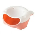 thumbnail image 1 of Plastic Desktop Trash Can with Double-Layer Fruit Bowl and Phone Holder for Snacks Nuts Candy Melon Seeds, 1 of 1