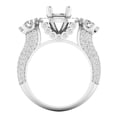 thumbnail image 3 of Dazzlingrock Collection 1.80 Carat (ctw) 18K Round White Diamond Bridal Semi Mount Engagement Ring, White Gold, Size 5.5, 3 of 4