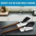 thumbnail image 2 of Coofit Utensil Rest 4 Notches Non-Slip Silicone Spoon Rest Spoon Holder for Kitchen, 2 of 6