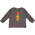 thumbnail image 3 of Inktastic African American Boy, Fireman, Firefighter Boys Long Sleeve Toddler T-Shirt, 3 of 5